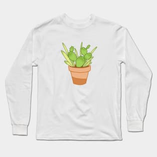 Plant Cactus Pot Long Sleeve T-Shirt